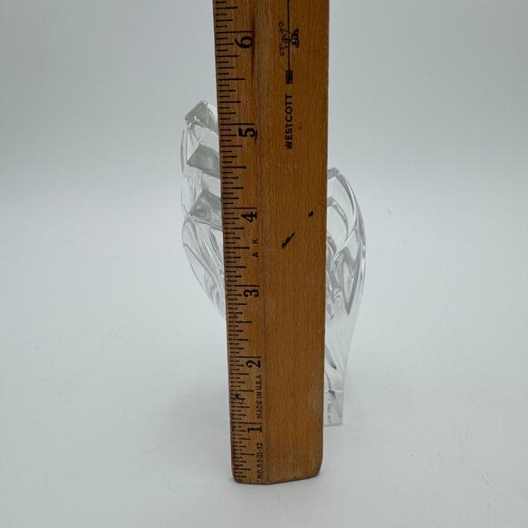 Vintage Single Light Candlestick Holder 5" Mikasa Deco Lead Crystal - Picture 6 of 8